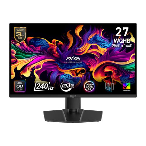 MONITEUR MSI MAG 271QP QD-OLED X24 240HZ 27 POUCE ADJUSTABLE QHD 2K